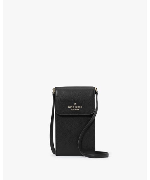 kate spade NEW YORK - yuu 新品★ kate spade iPhone7 レザー ケース 黒 ケイトスペードニューヨーク kate spade new york 財布