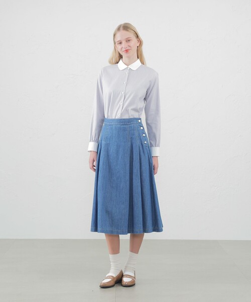 MACKINTOSH philosophy DENIM デニムスカート MACKINTOSH PHILOSOPHY｜コットンリネンデニムスカート