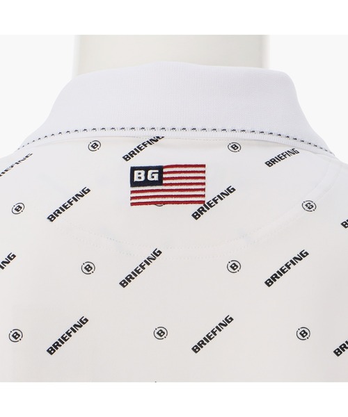 新品　BRIEFING MONOGRAM POLO ポロシャツ　Lサイズ MEN'S LOGO LINE POLO （リラックスフィット）（メンズサイド