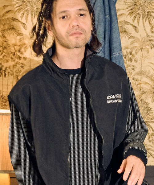 ADAM PATEK ベスト ジレ ADAMPATEK/light nylon reversible vest
