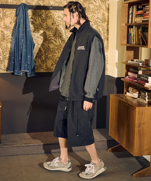 ベスト ジレ 「ADAMPATEK/アダムパテック」light nylon reversible vest/ライトナイロンリバーシブルベスト レディー ADAM PATEK ベスト ジレ ADAMPATEK/light nylon reversible vest