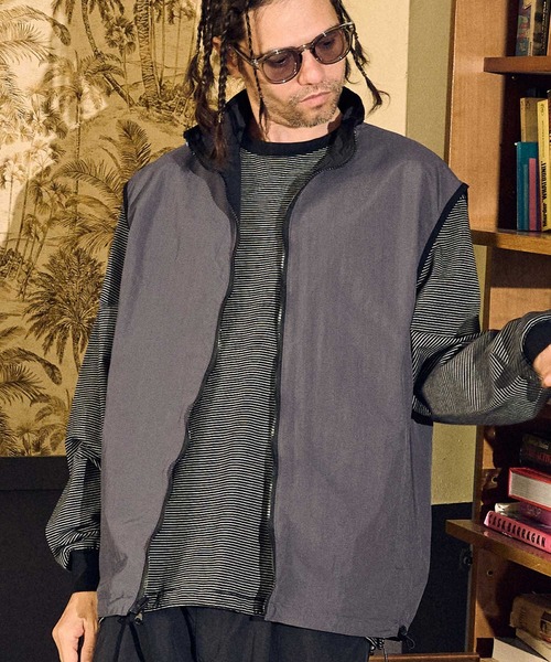 ADAM PATEK ベスト ジレ ADAMPATEK/light nylon reversible vest