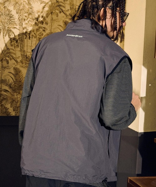 ベスト ジレ 「ADAMPATEK/アダムパテック」light nylon reversible vest/ライトナイロンリバーシブルベスト レディー ADAM PATEK ベスト ジレ ADAMPATEK/light nylon reversible vest