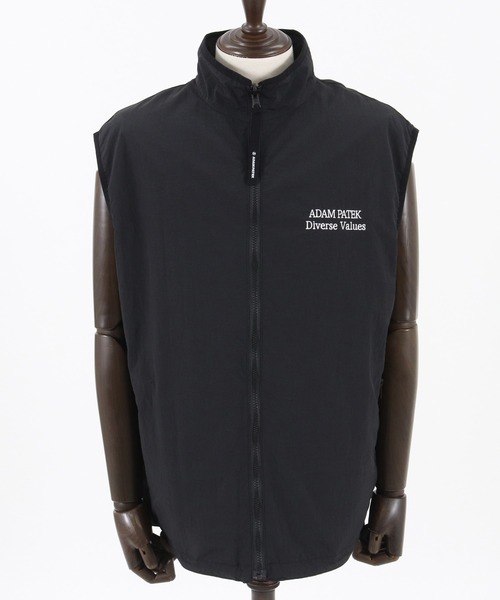 ベスト ジレ 「ADAMPATEK/アダムパテック」light nylon reversible vest/ライトナイロンリバーシブルベスト レディー ADAM PATEK ベスト ジレ ADAMPATEK/light nylon reversible vest