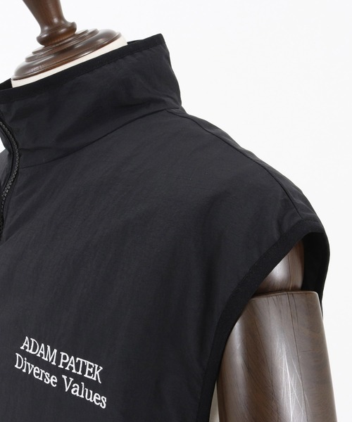 ベスト ジレ 「ADAMPATEK/アダムパテック」light nylon reversible vest/ライトナイロンリバーシブルベスト レディー aquagarage ノーカラーベスト レディース 春夏秋 カジュアル