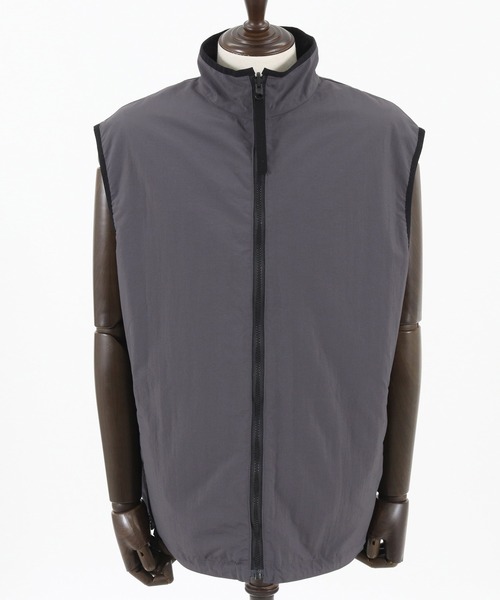 ベスト ジレ 「ADAMPATEK/アダムパテック」light nylon reversible vest/ライトナイロンリバーシブルベスト レディー ADAM PATEK ベスト ジレ ADAMPATEK/light nylon reversible vest