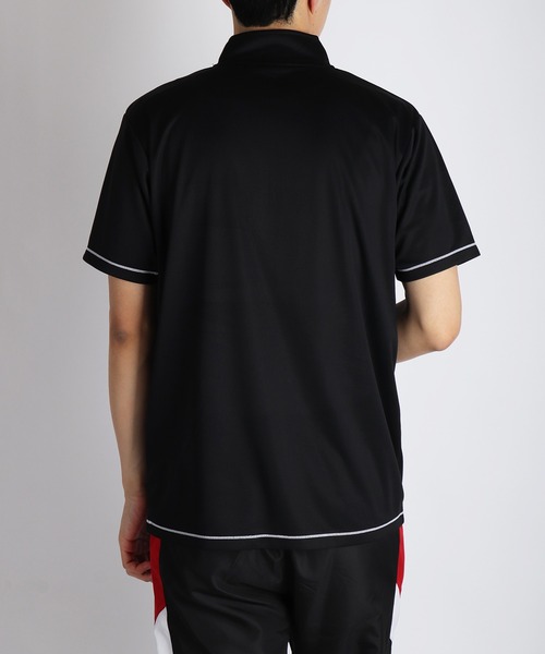 FILA（フィラ） tシャツ ダブルメッシュ ハーフジップ 吸水速乾T