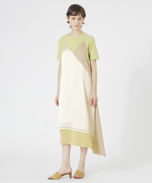 ワンピース 「ドラマ着用商品」カラーブロックスリップワンピース | LOVELESS | 03