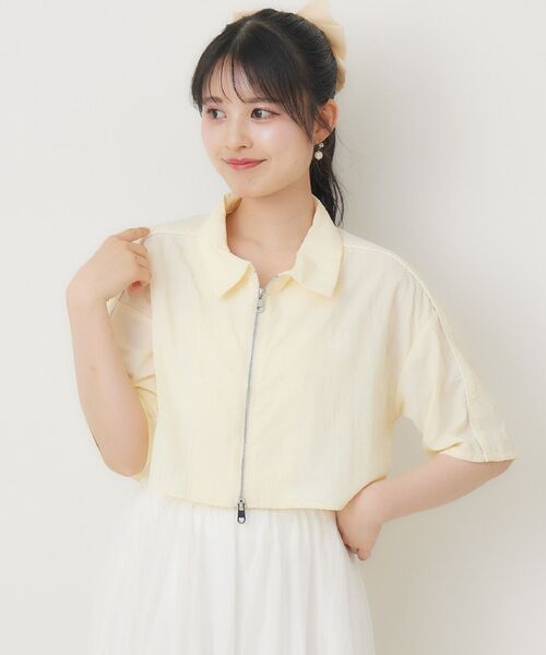 えむべっくす品 Emsexcite ブラウス シャツ ZIPショートSH レディース