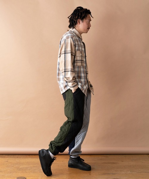 gym master（ジムマスター） シャツ ヘビーチェックネルシャツ メンズ