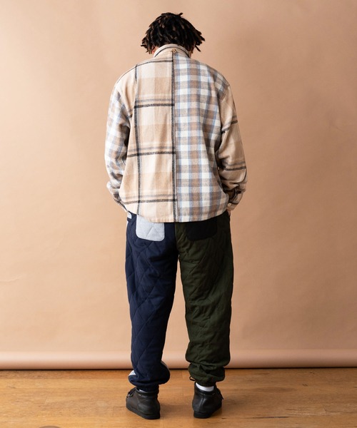 gym master（ジムマスター） シャツ ヘビーチェックネルシャツ メンズ