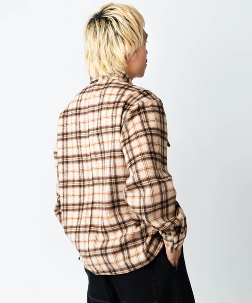 gym master（ジムマスター） シャツ ヘビーチェックネルシャツ メンズ