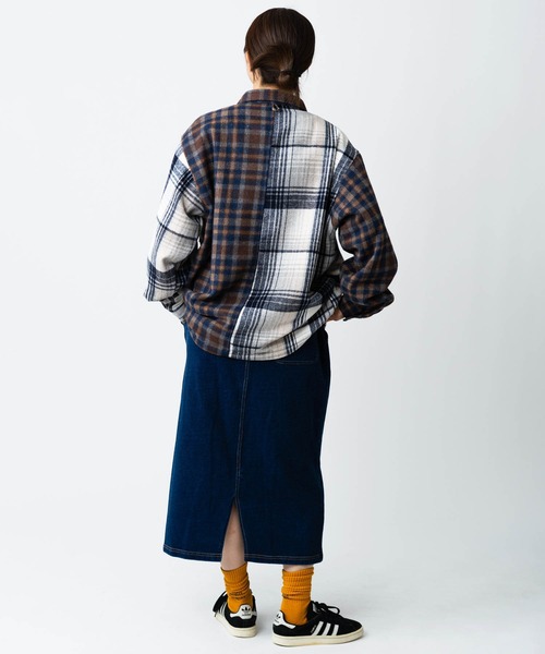 gym master（ジムマスター） シャツ ヘビーチェックネルシャツ メンズ