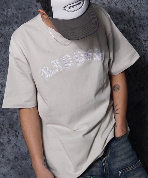 RIPPER tシャツ 「RIPPER」オールドイングリッシュ カレッジロゴ