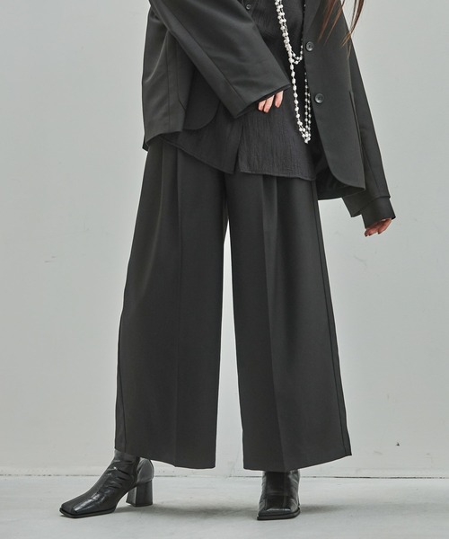 PAGEBOY（ページボーイ） スラックス パンツ タックスラックス