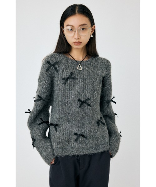 MOUSSY（マウジー） ニット セーター 「WEB限定」RIBBON FANCY ニット