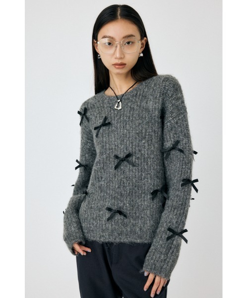 MOUSSY（マウジー） ニット セーター 「WEB限定」RIBBON FANCY ニット