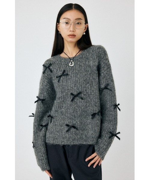 MOUSSY（マウジー） ニット セーター 「WEB限定」RIBBON FANCY ニット