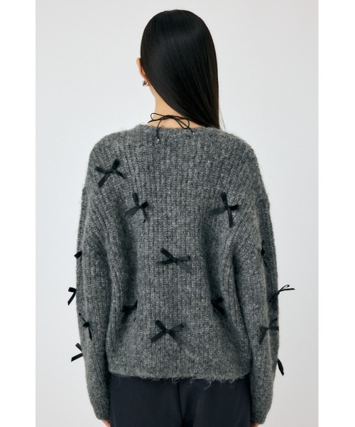 ニット/セーター MOUSSY RIBBON FANCY KNIT MOUSSY（マウジー） ニット セーター 「WEB限定」RIBBON FANCY ニット