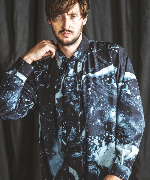 NO ID.（ノーアイディー） シャツ 「NO ID.」Neck Gather Big Shirt