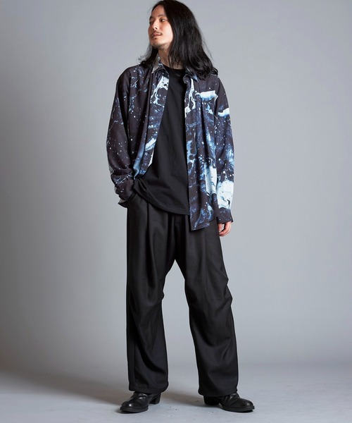 NO ID.（ノーアイディー） シャツ 「NO ID.」Neck Gather Big Shirt