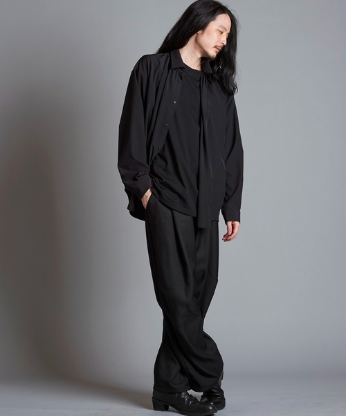 NO ID.（ノーアイディー） シャツ 「NO ID.」Neck Gather Big Shirt