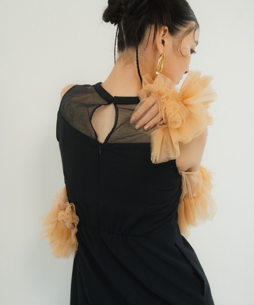 ANDRESD ドレス detached sleeve dress ディタッチドスリーブ