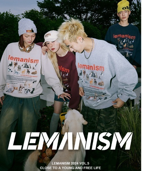 トレーナー スウェット 「Lemanism」LOVE CAT フロントプリント