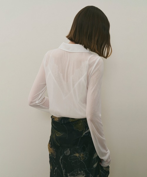 「LA BELLE ETUDE」 長袖ポロシャツ FREE ブラック レディース longスリーブシアーポロシャツ – LA BELLE ETUDE online store