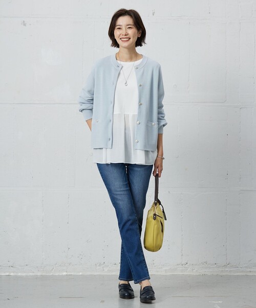 パンツ 「洗える」BASIC STRETCH DENIM スキニー パンツ レディースの画像
