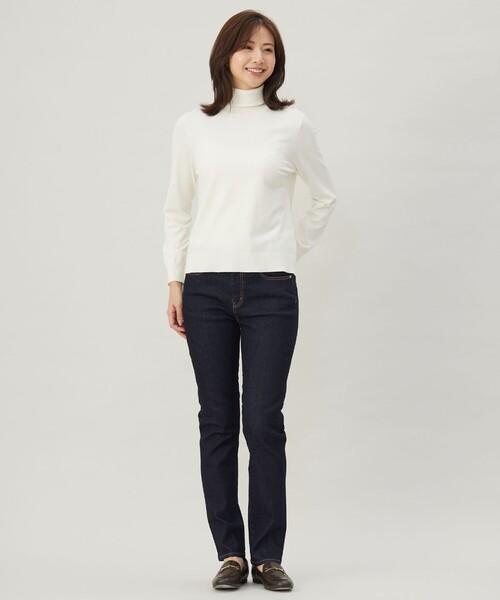 パンツ 「洗える」BASIC STRETCH DENIM スキニー パンツ レディースの画像