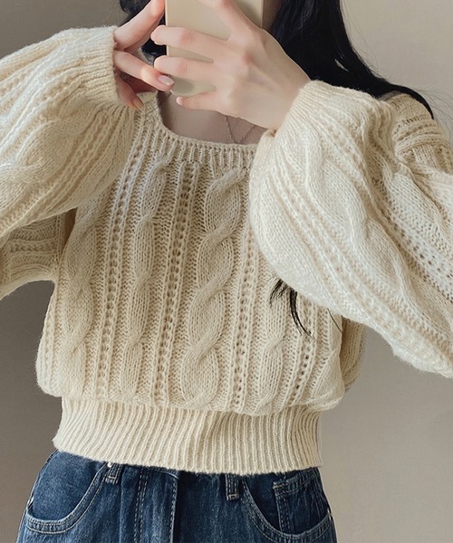 Girly Doll（ガーリードール） ニット セーター ボリュームスリーブ