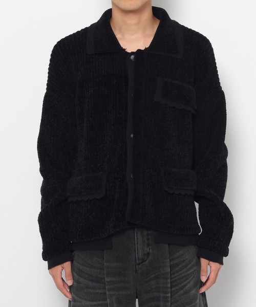 TASTE by Knit ブルゾン アウター 「TASTE Knit」Layered knit blouson 