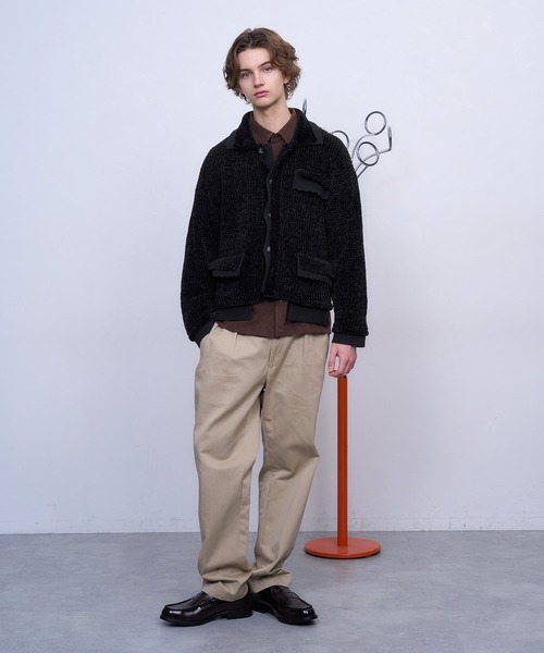 TASTE by Knit ブルゾン アウター 「TASTE by Knit」Layered knit