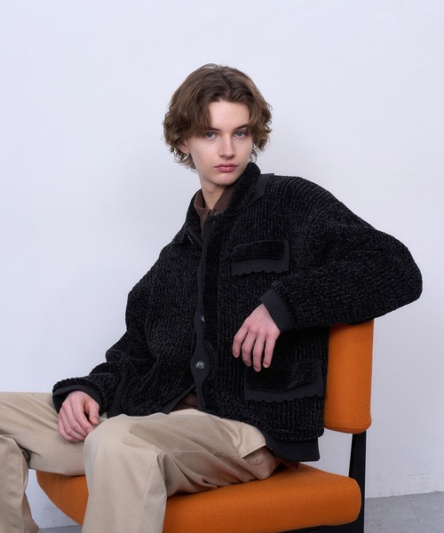 TASTE by Knit ブルゾン アウター 「TASTE by Knit」Layered knit 