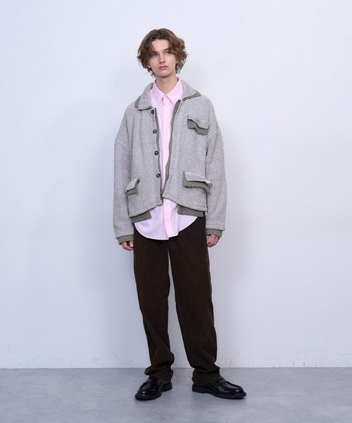 TASTE by Knit ブルゾン アウター 「TASTE by Knit」Layered knit