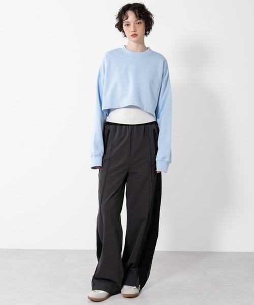 ELOOPS トラックパンツ パンツ 「ELOOPS」サイドZIPライントラックパンツ レディース