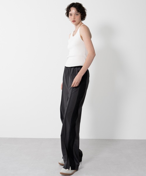 ELOOPS トラックパンツ パンツ 「ELOOPS」サイドZIPライントラックパンツ レディース