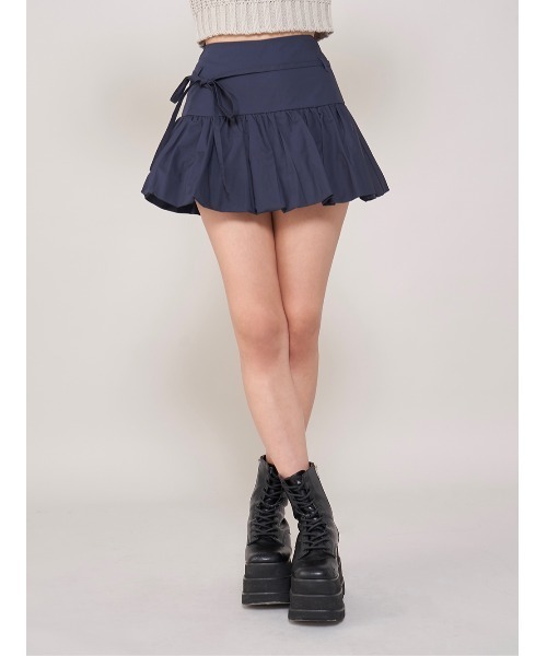 Darich（ダーリッチ） スカート ウエストリボンバルーンミニスカート