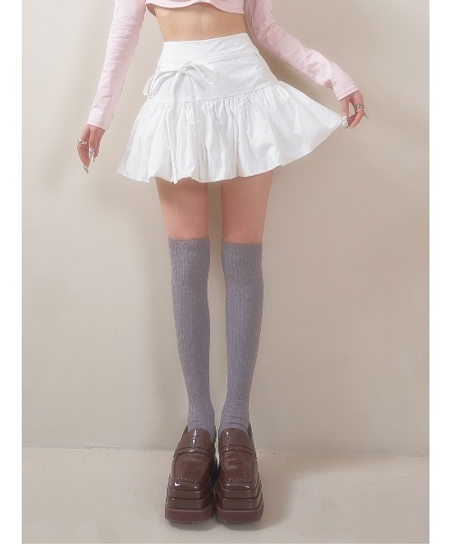 Darich（ダーリッチ） スカート ウエストリボンバルーンミニスカート