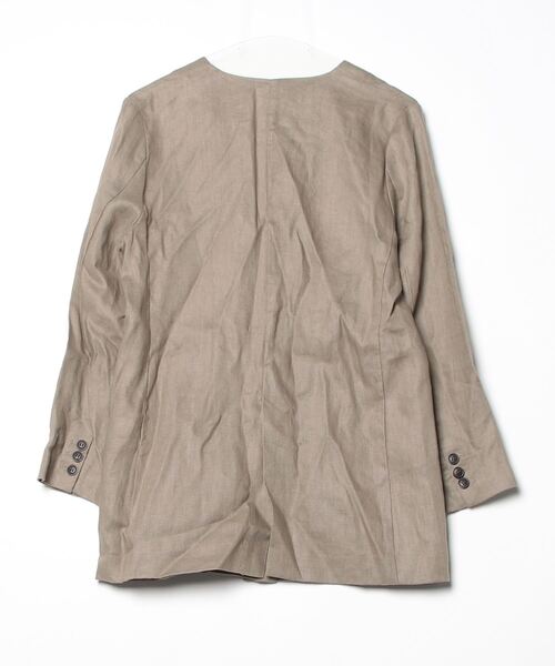 URBAN RESEARCH ノーカラージャケットサイズ36 ベージュ URBAN RESEARCH Sonny Label 「URBAN Label」 ノーカラー