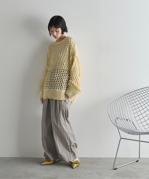 THE Yon パンプス アシンメトリーリボンスリングバッグパンプス