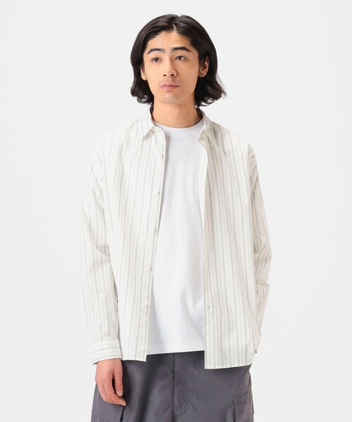 B：MING by BEAMS シャツ コットン ストライプ メンズ