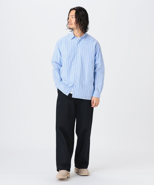 B：MING by BEAMS シャツ コットン ストライプ メンズ