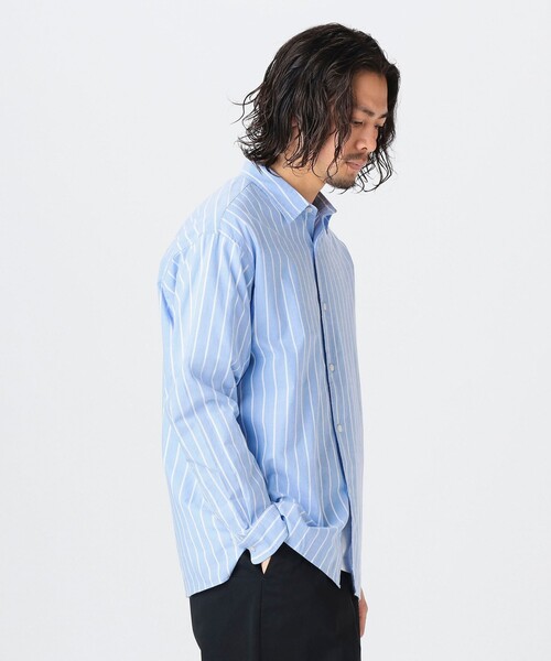 B：MING by BEAMS シャツ コットン ストライプ メンズ