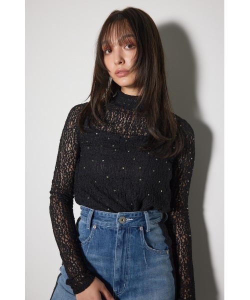 売れ筋商品|||ゲタス Tシャツ レディース トップス SANA ROLLNECK - Top - egret GeeRA tシャツ スナップボタンワッフルクロップドトップス