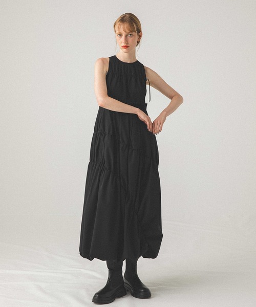 MECRE ワンピース MECRE 「MECRE」 ノースリーブワンピース M グレー レディース