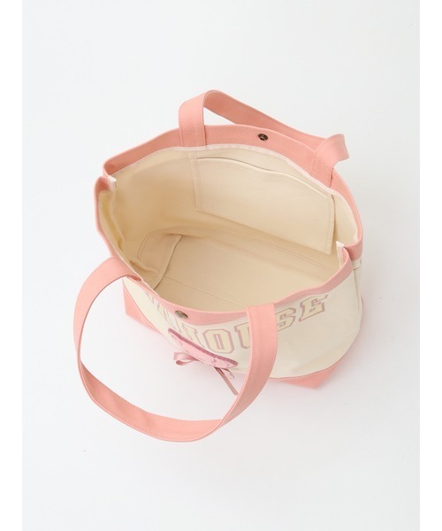 PINK HOUSE トートバッグ ロゴ＆Teddyワッペン付きバッグ
