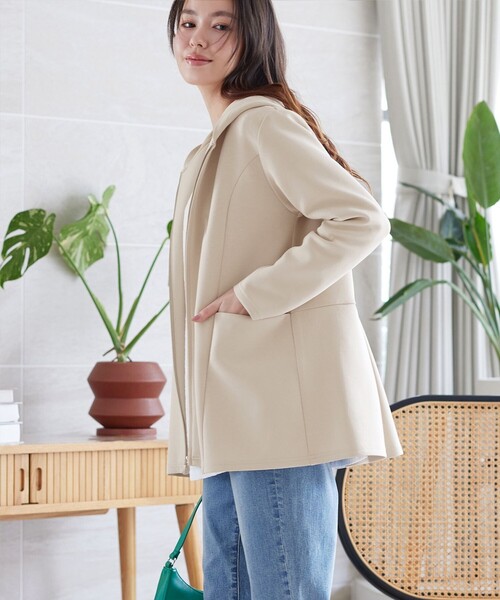 マウンテンパーカー ウインドブレーカー ソフトダンボールバックフレアフーディー レディース