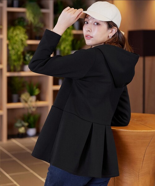 マウンテンパーカー ウインドブレーカー ソフトダンボールバックフレアフーディー レディース